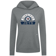 Winnipeg Jets - Levelwear Women's Relay Banner Arch Pullover Hoodie Gray