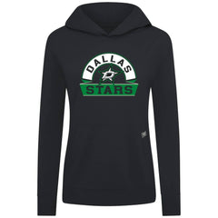 Dallas Stars - Levelwear Women's Relay Banner Arch Pullover Hoodie Black