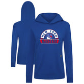 New York Rangers Levelwear Women's Relay Banner Arch Pullover Hoodie Royal