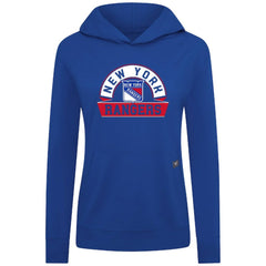 New York Rangers Levelwear Women's Relay Banner Arch Pullover Hoodie Royal
