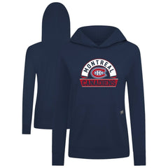 Montreal Canadiens - Levelwear Women's Relay Banner Arch Pullover Hoodie Navy