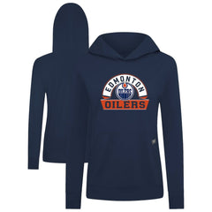 Edmonton Oilers - Levelwear Women's Relay Banner Arch Pullover Hoodie Navy