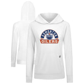Edmonton Oilers - Levelwear Women's Relay Banner Arch Pullover Hoodie White
