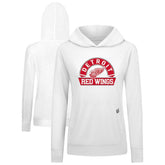 Detroit Red Wings - Levelwear Women's Relay Banner Arch Pullover Hoodie White