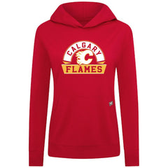 Calgary Flames - Levelwear Women's Relay Banner Arch Pullover Hoodie Red
