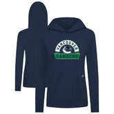 Vancouver Canucks - Levelwear Women's Relay Banner Arch Pullover Hoodie Navy