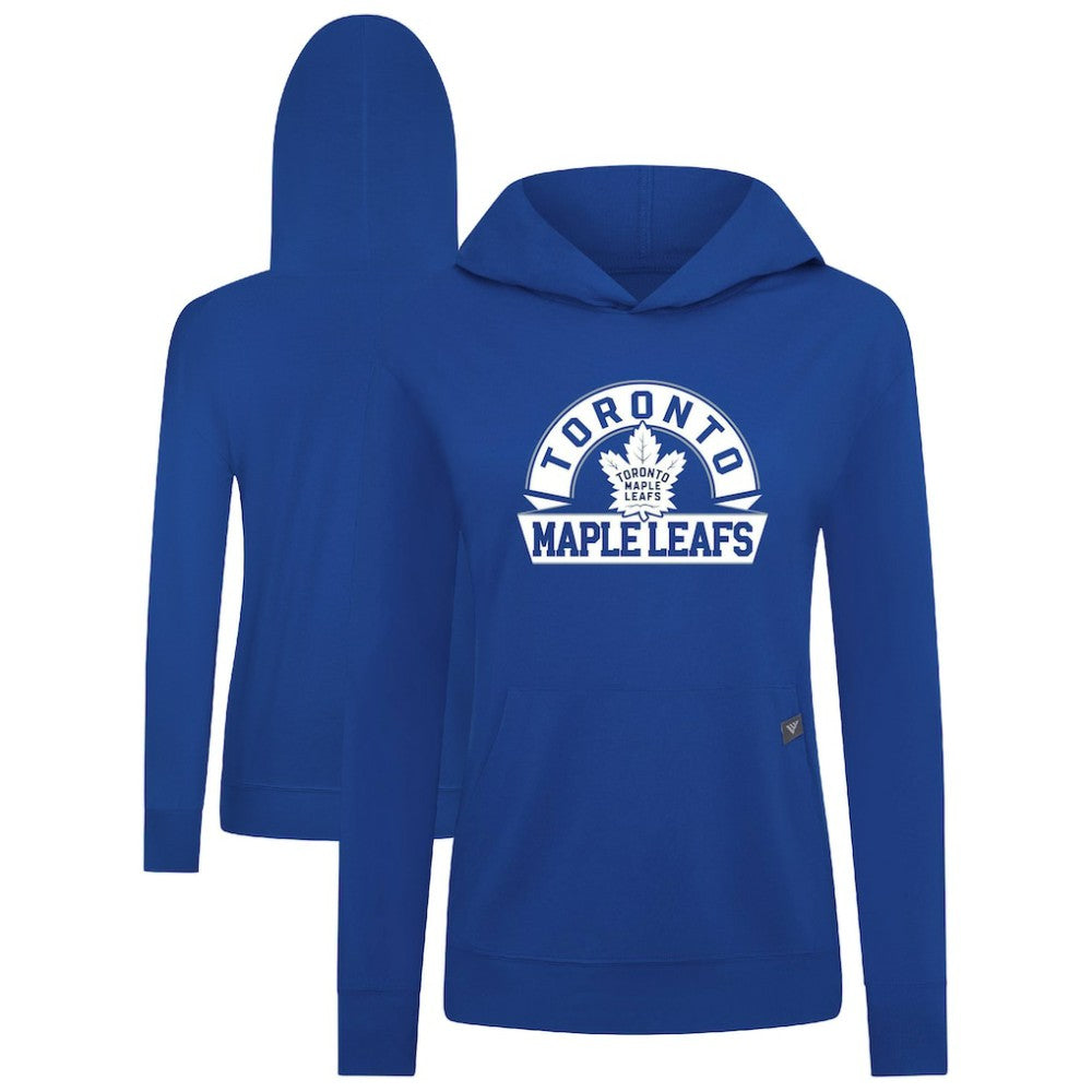 Toronto Maple Leafs - Levelwear Women's Relay Banner Arch Pullover Hoodie Royal