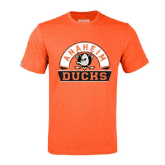 Anaheim Ducks - Levelwear Richmond Banner Arch T-Shirt Heather Orange