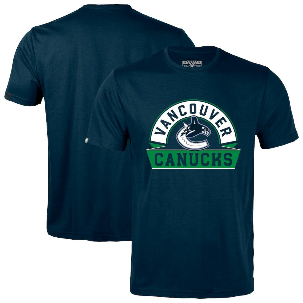 Vancouver Canucks - Levelwear Richmond Banner Arch T-Shirt Navy
