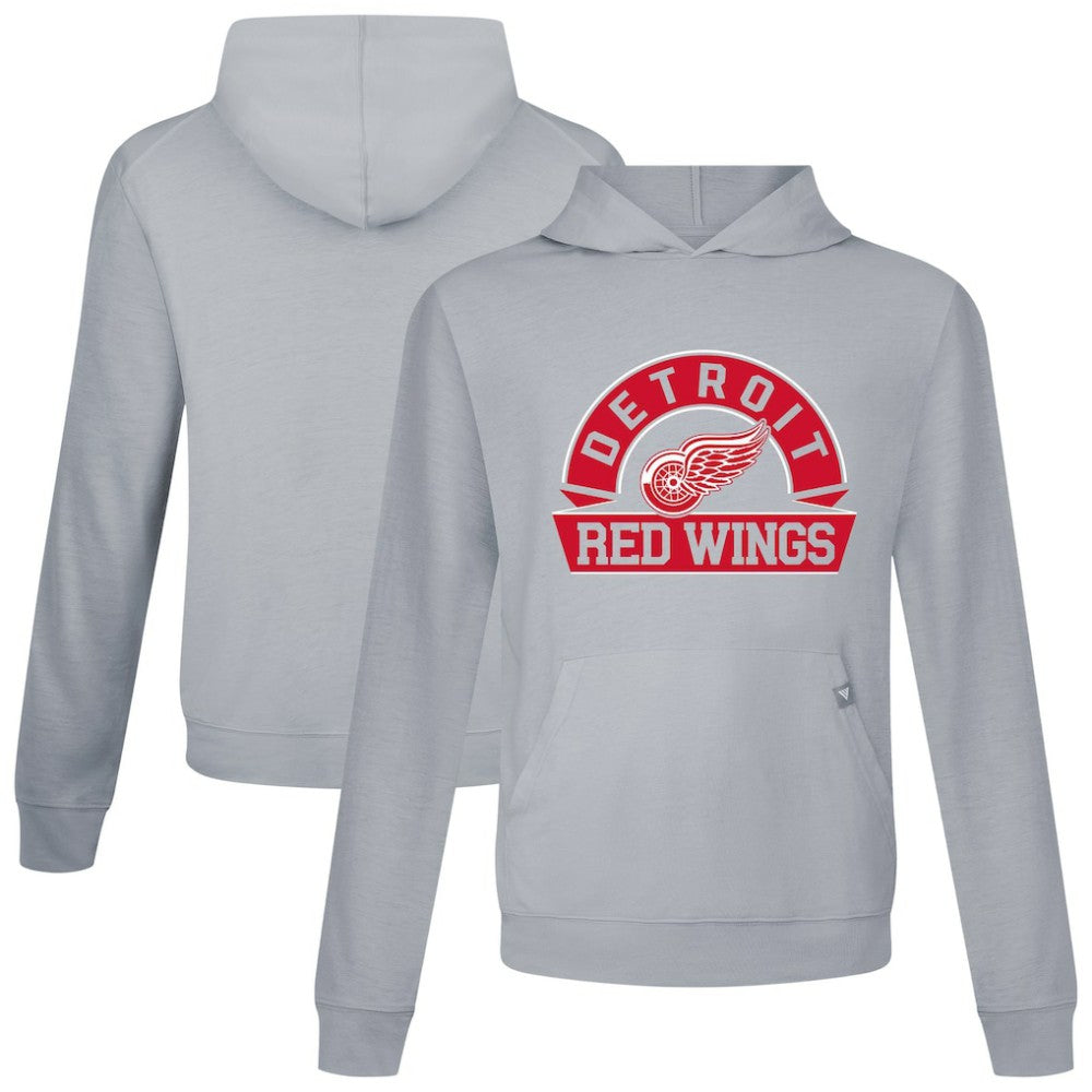 Detroit Red Wings - Levelwear Relay Banner Arch Pullover Hoodie Gray