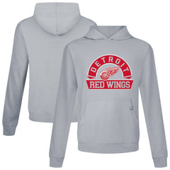 Detroit Red Wings - Levelwear Relay Banner Arch Pullover Hoodie Gray