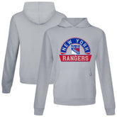 New York Rangers Levelwear Relay Banner Arch Pullover Hoodie Gray