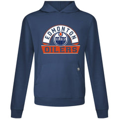 Edmonton Oilers - Levelwear Relay Banner Arch Pullover Hoodie Navy