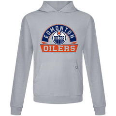 Edmonton Oilers - Levelwear Relay Banner Arch Pullover Hoodie Gray