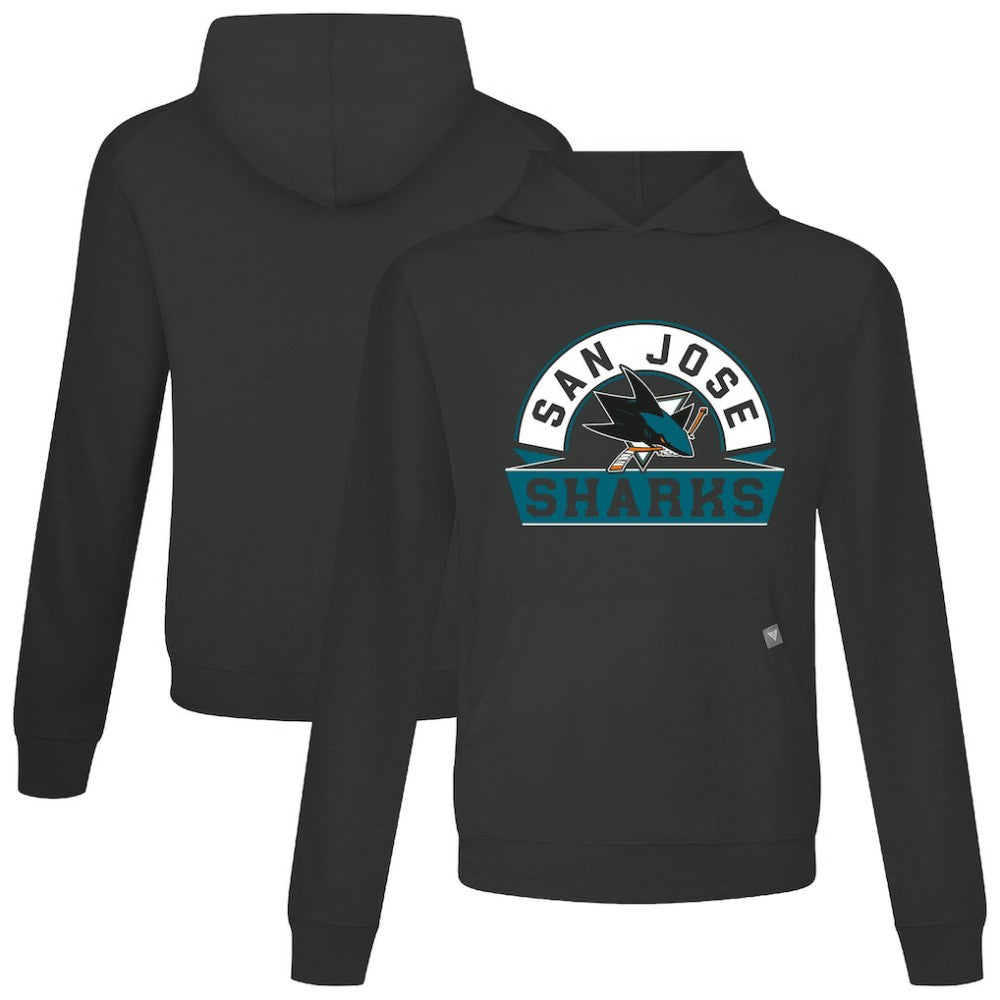 San Jose Sharks - Levelwear Relay Banner Arch Pullover Hoodie Black