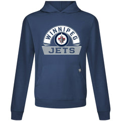Winnipeg Jets - Levelwear Relay Banner Arch Pullover Hoodie Navy