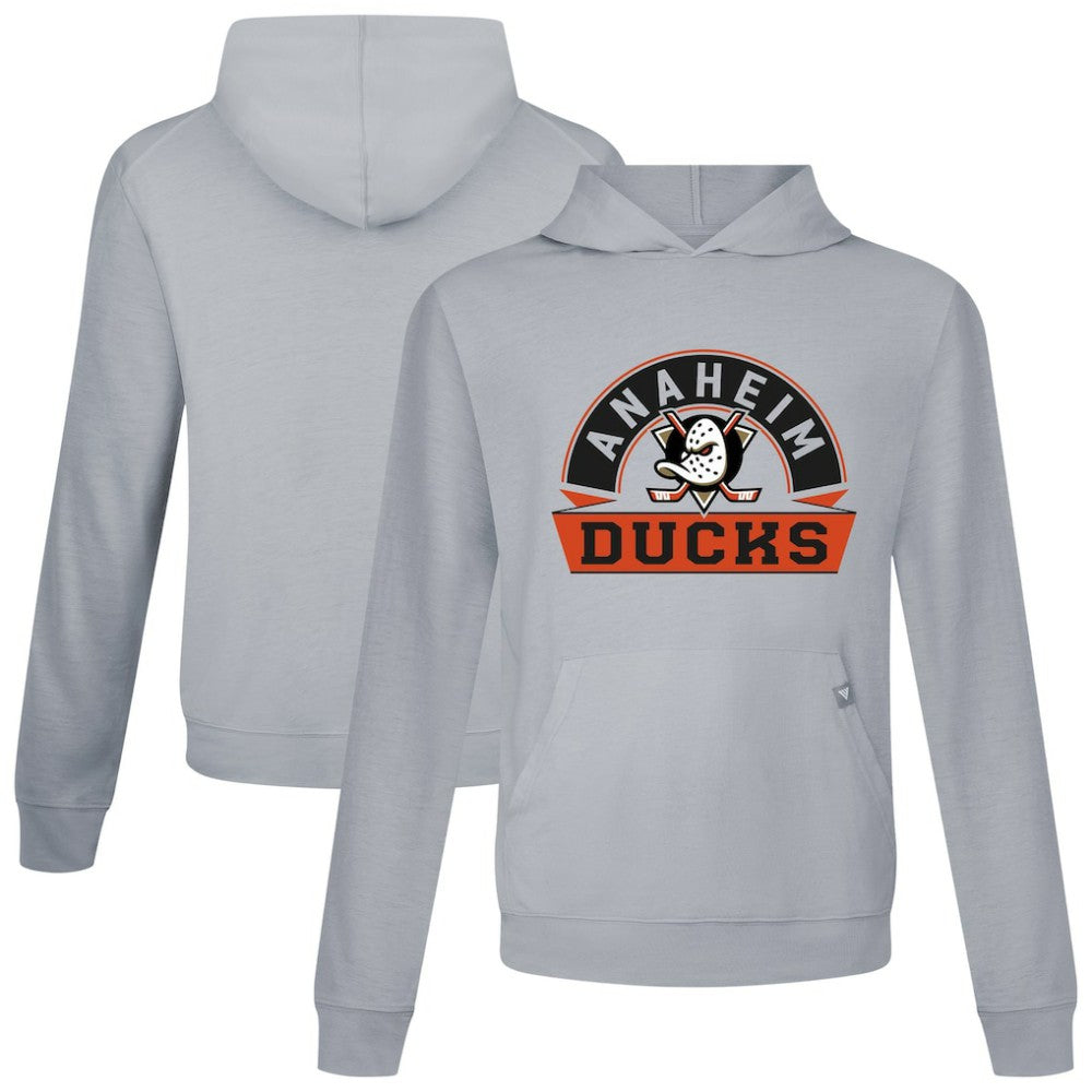 Anaheim Ducks - Levelwear Relay Banner Arch Pullover Hoodie Gray