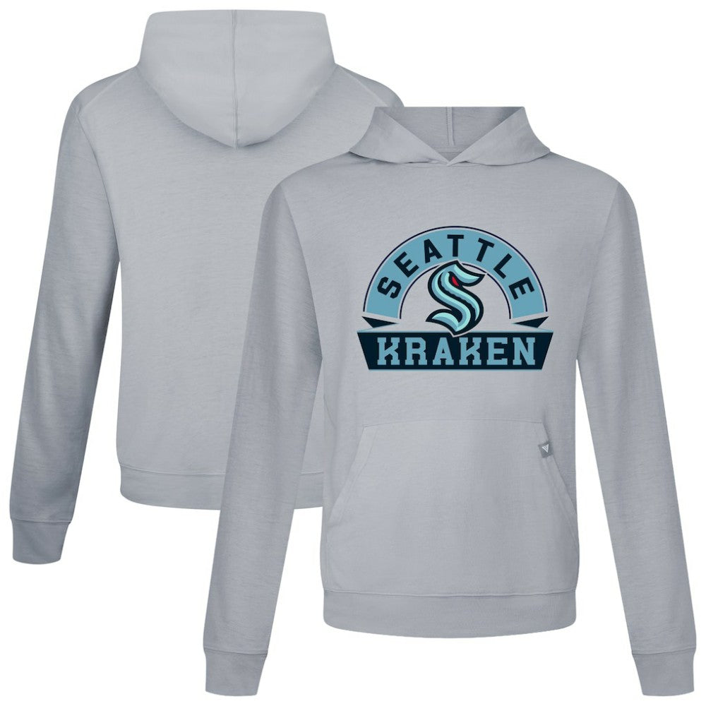 Seattle Kraken Levelwear Relay Banner Arch Pullover Hoodie Gray