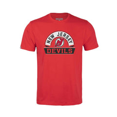 New Jersey Devils - Levelwear Youth Little Richmond Banner Arch T-Shirt Red