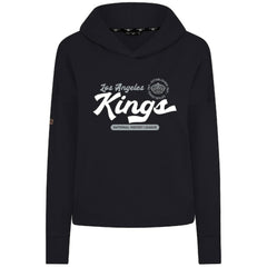 Los Angeles Kings - Levelwear Women's Sweet Monument Tri-Blend Cropped Pullover Hoodie Black