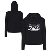 Winnipeg Jets - Levelwear Women's Sweet Monument Tri-Blend Cropped Pullover Hoodie Black
