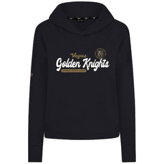 Vegas Golden Knights Levelwear Women's Sweet Monument Tri-Blend Cropped Pullover Hoodie Black