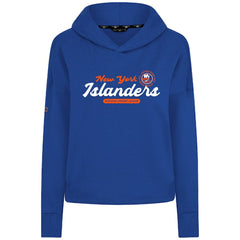 New York Islanders - Levelwear Women's Sweet Monument Tri-Blend Cropped Pullover Hoodie Royal