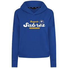 Buffalo Sabres - Levelwear Women's Sweet Monument Tri-Blend Cropped Pullover Hoodie Royal