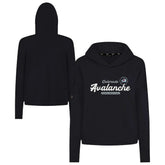 Colorado Avalanche - Levelwear Women's Sweet Monument Tri-Blend Cropped Pullover Hoodie Black