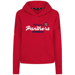 Florida Panthers - Levelwear Women's Sweet Monument Tri-Blend Cropped Pullover Hoodie Red