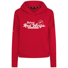 Detroit Red Wings - Levelwear Women's Sweet Monument Tri-Blend Cropped Pullover Hoodie Red