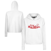 Detroit Red Wings - Levelwear Women's Sweet Monument Tri-Blend Cropped Pullover Hoodie White