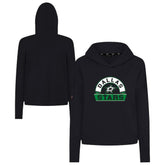 Dallas Stars - Levelwear Women's Sweet Banner Arch Tri-Blend Cropped Pullover Hoodie Black