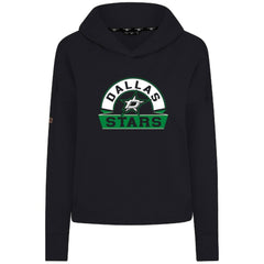 Dallas Stars - Levelwear Women's Sweet Banner Arch Tri-Blend Cropped Pullover Hoodie Black