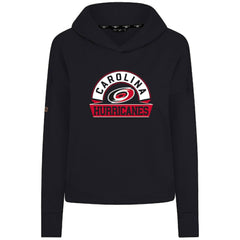 Carolina Hurricanes - Levelwear Women's Sweet Banner Arch Tri-Blend Cropped Pullover Hoodie Black