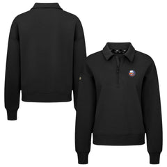 New York Islanders - Levelwear Women's Canmore Quarter-Zip Pullover Black