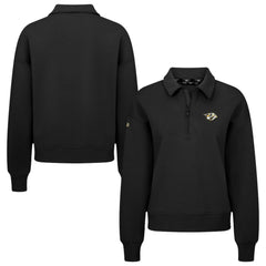 Nashville Predators - Levelwear Women's Canmore Quarter-Zip Pullover Black