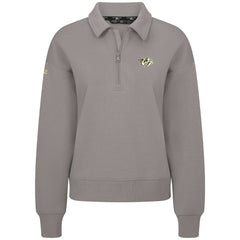 Nashville Predators - Levelwear Women's Canmore Quarter-Zip Pullover Gray