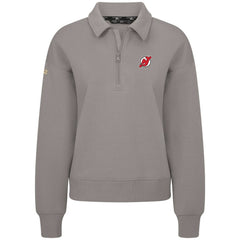 New Jersey Devils - Levelwear Women's Canmore Quarter-Zip Pullover Gray