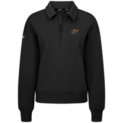Minnesota Wild - Levelwear Women's Canmore Quarter-Zip Pullover Black
