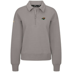 Minnesota Wild - Levelwear Women's Canmore Quarter-Zip Pullover Gray