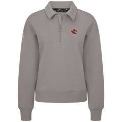 Ottawa Senators - Levelwear Women's Canmore Quarter-Zip Pullover Gray
