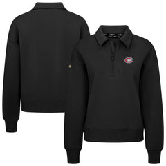 Montreal Canadiens - Levelwear Women's Canmore Quarter-Zip Pullover Black