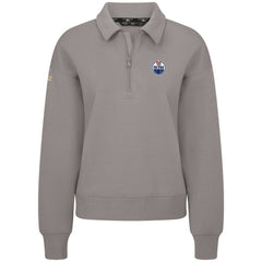 Edmonton Oilers - Levelwear Women's Canmore Quarter-Zip Pullover Gray