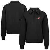 Detroit Red Wings - Levelwear Women's Canmore Quarter-Zip Pullover Black