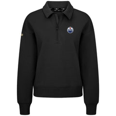 Edmonton Oilers - Levelwear Women's Canmore Quarter-Zip Pullover Black