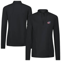 Columbus Blue Jackets - Levelwear Women's Upright Quarter-Zip Pullover Black
