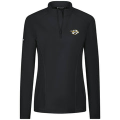 Nashville Predators - Levelwear Women's Upright Quarter-Zip Pullover Black