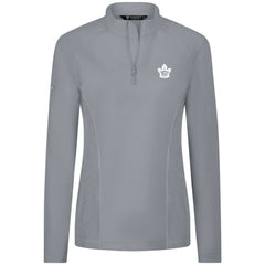 Toronto Maple Leafs - Levelwear Women's Upright Quarter-Zip Pullover Gray