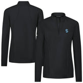 Seattle Kraken Levelwear Women's Upright Quarter-Zip Pullover Black